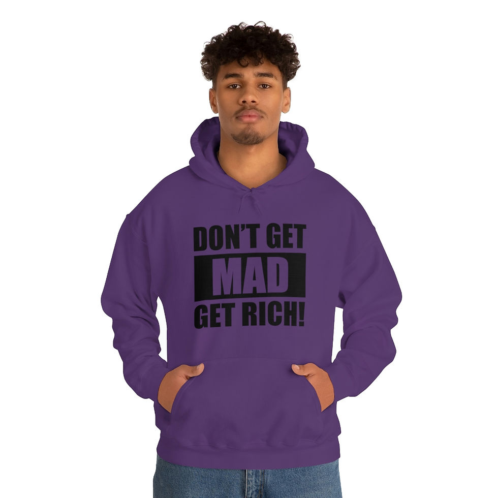 Thumbnail: Don't Get Mad Get Rich - Unisex Heavy Blend™ Hooded Sweatshirt