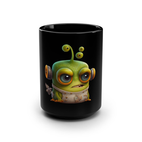 Alien Angry Black Mug, 15oz | Lolo's Lane