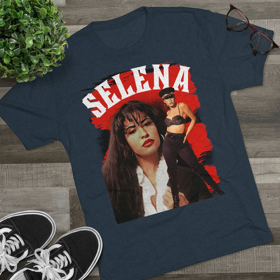 Thumbnail: Selena (Polyester with Rayon & Cotton) Unisex Tri-Blend Crew Tee