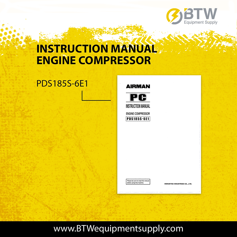 AIRMAN Parts & Manuals BTW Equipment Supply