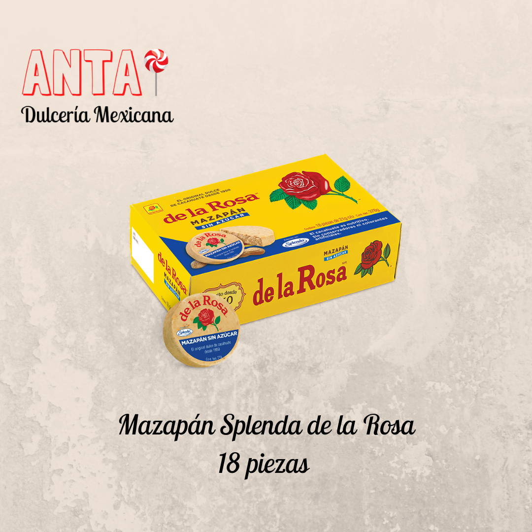 Mazapán con Splenda 18 piezas