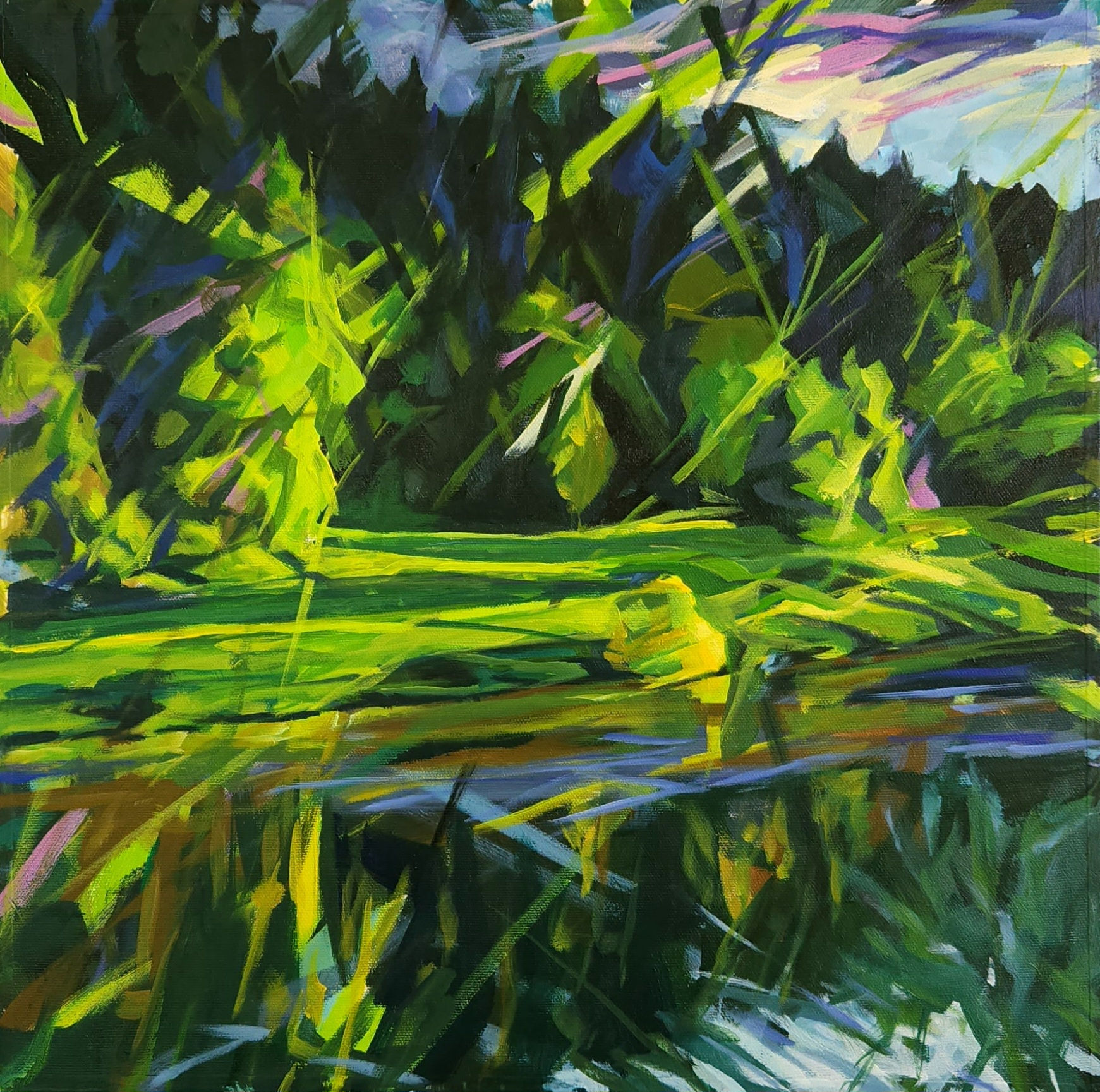 #555  The Light Returns  16"x16"  SOLD