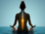 PEACE withIn the WAVE Studio needs to have s person in a meditation position showing a rea