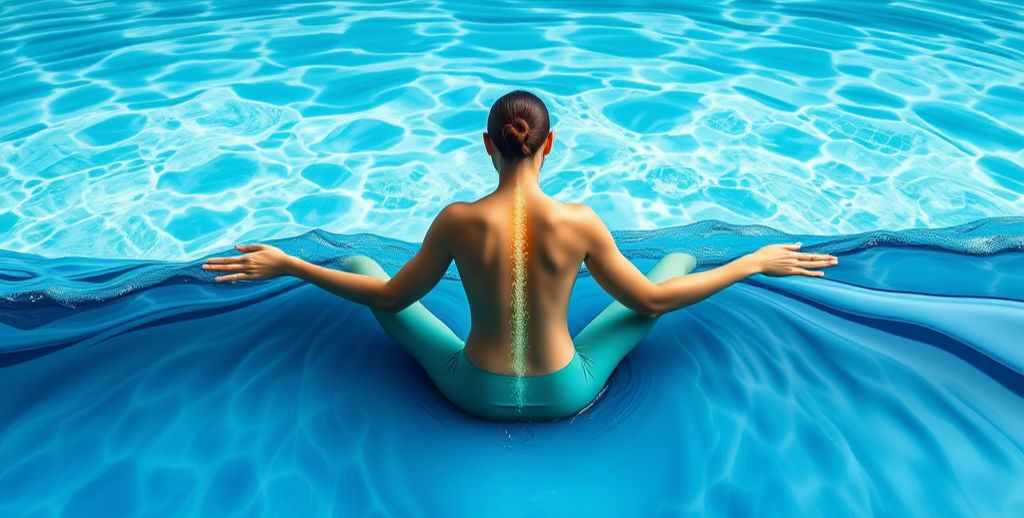 peace within the wave spinal flow massage therapy use water waves, spinal medtiotion posit