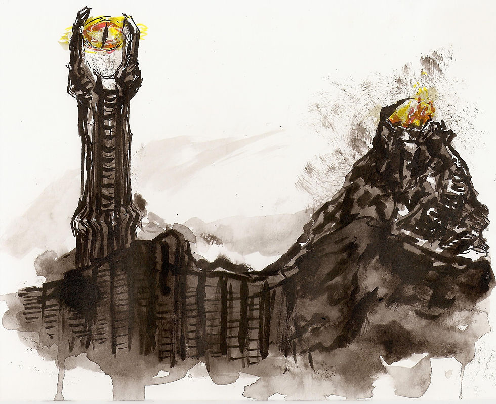Sketch of the Black Gates of Mordor