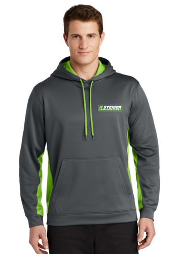Sport-Tek® Sport-Wick® Fleece Colorblock Hooded Pullover