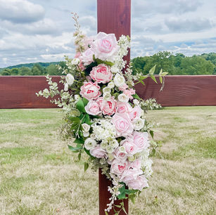 large wooden ceremony cross