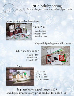 Holiday Session Pricing