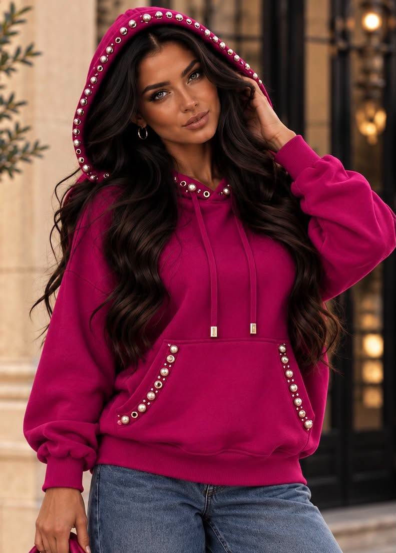 Miniature : Sweat lacets perles