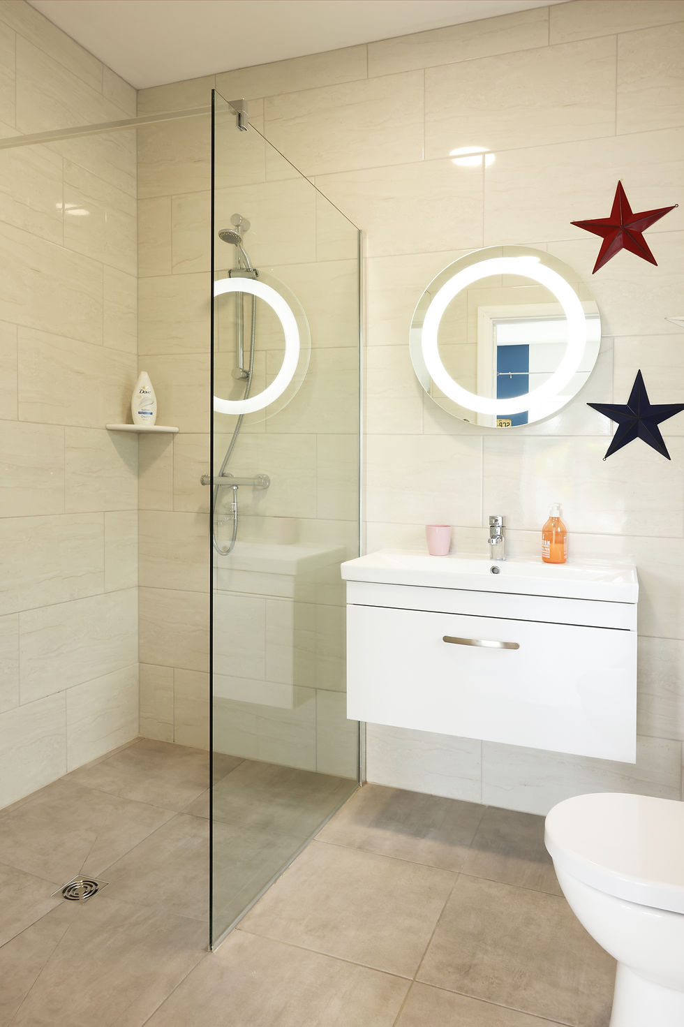 modern bathroom with natural light