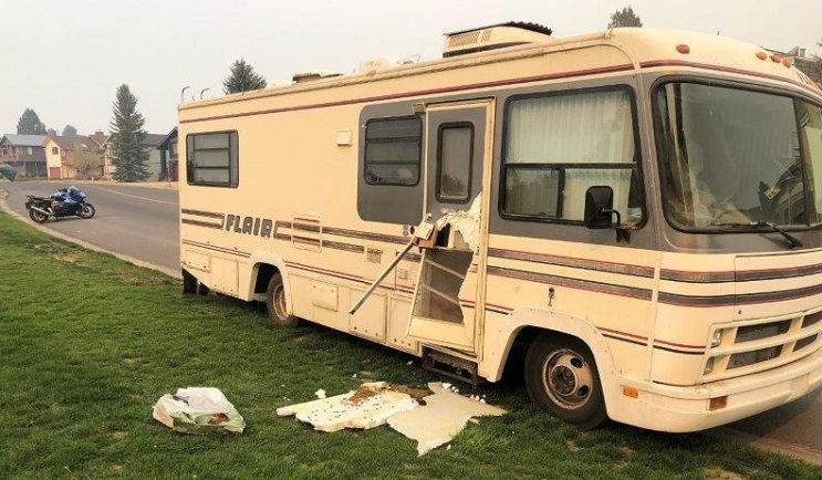 Photos of bears who broke into an RV following the Caldor Fire Evacuation - courtesy of the CA Dept of Fish and Wildlife