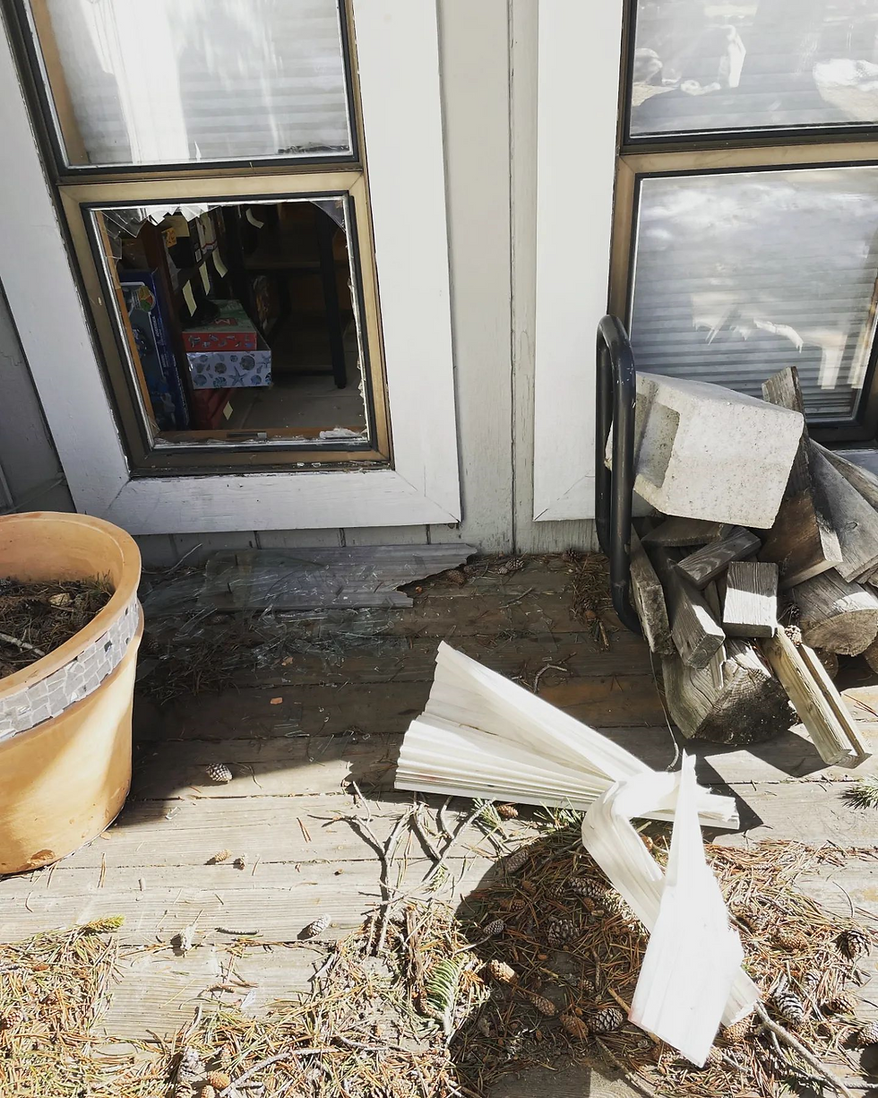 The window 'Hank' broke to enter the house through - South Lake Tahoe Police Department
