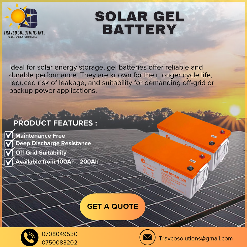 SOLAR GEL BATTERY