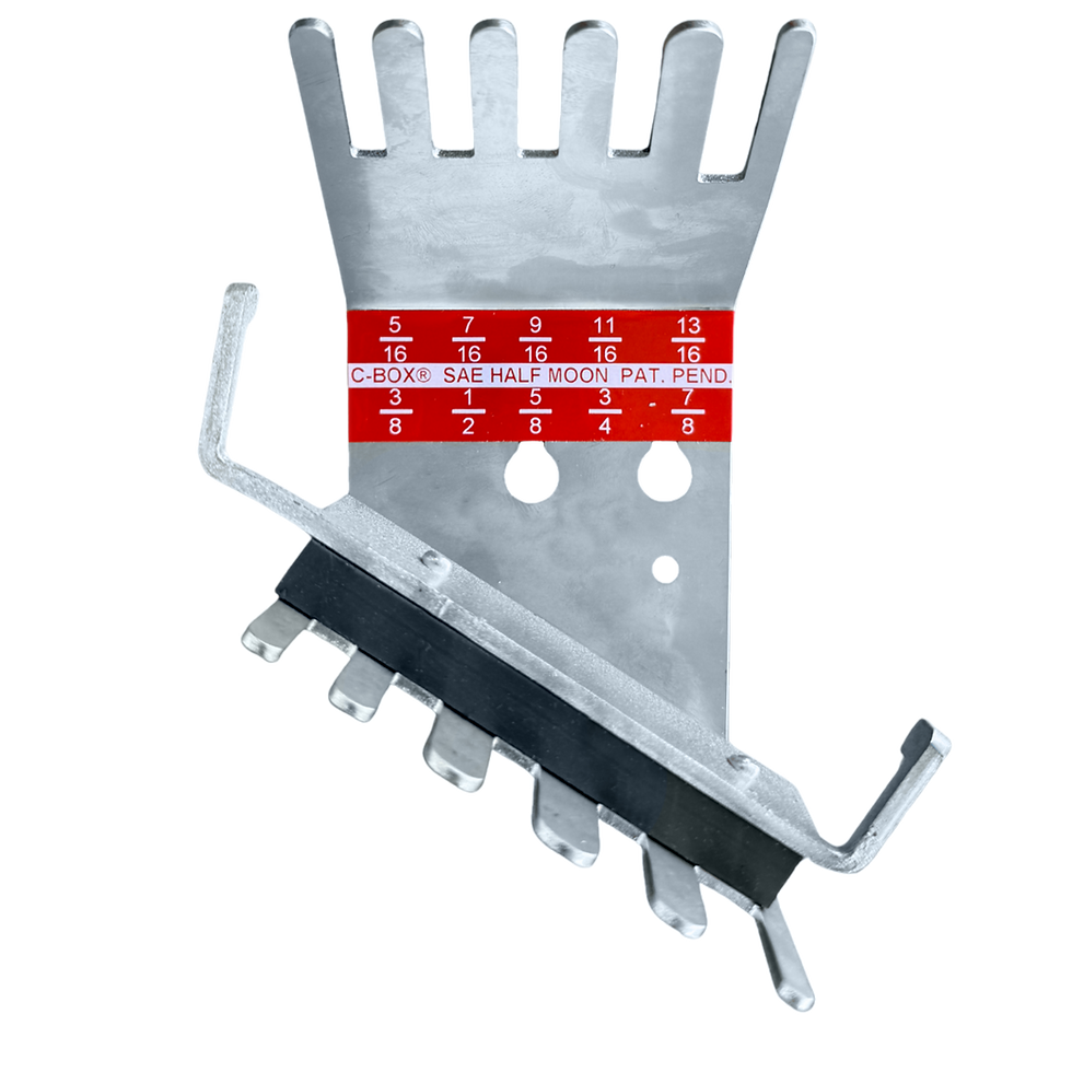 SAE Half Moon Wrench Holder without Rubber Band - 5/16:3/8 in. to 7/8:13/16