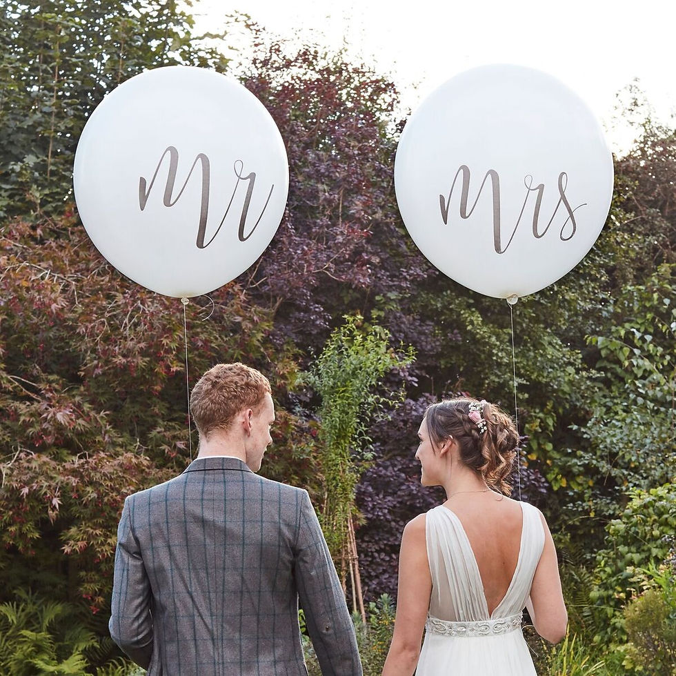 Thumbnail: HUGE MR AND MRS BALLOONS