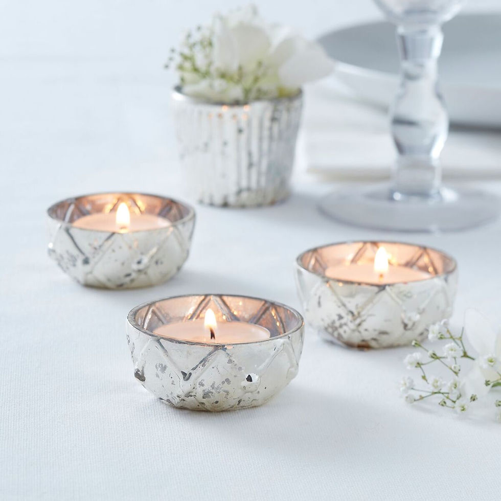 Thumbnail: Perfect for any occasion, the Gold Glass Tea Light Holder