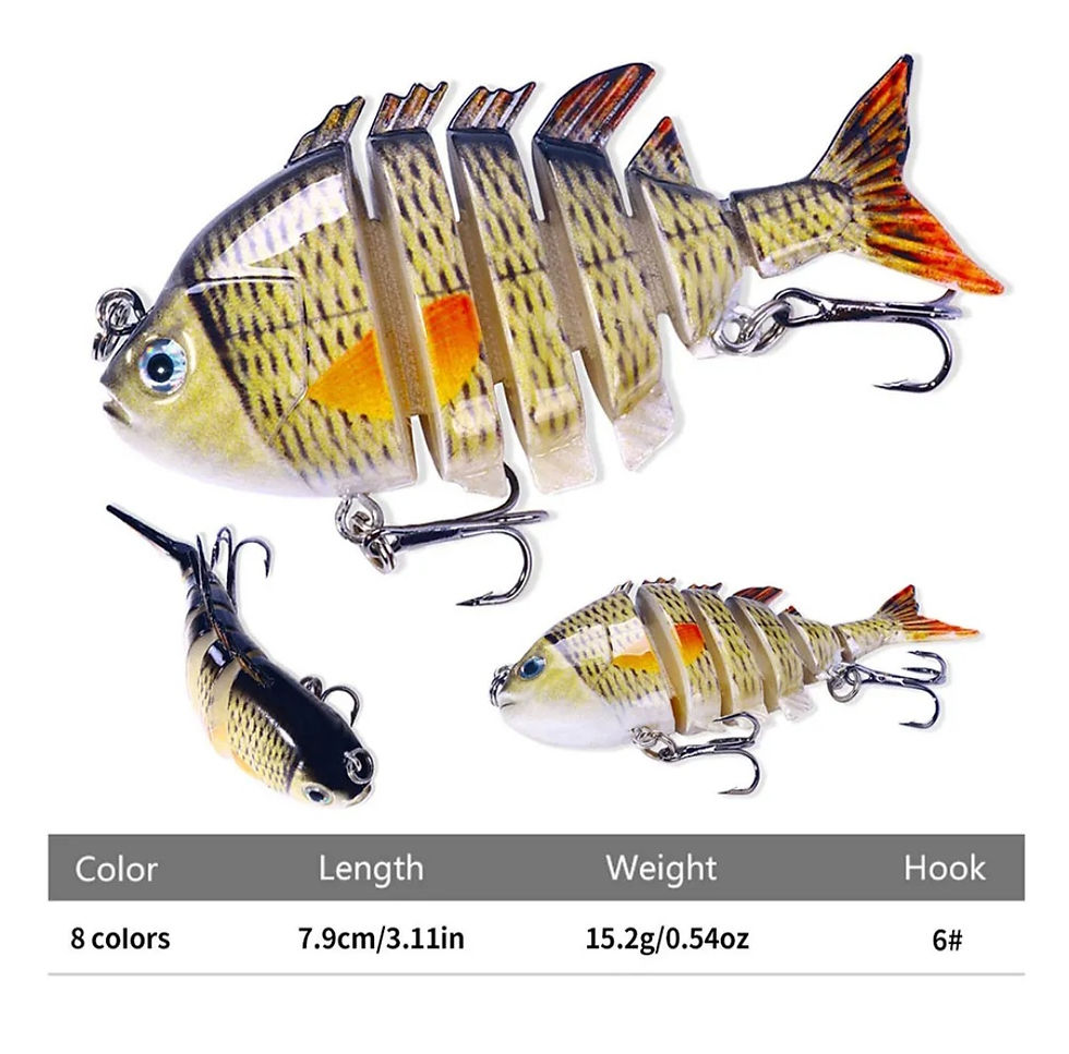 Thumbnail: 3.1 Inch 6 Segment Swimming Crankbait
