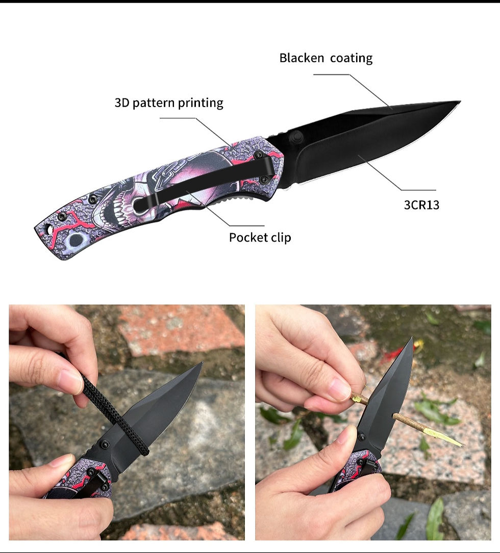 Thumbnail: Yeehand Graphic Tactical Folding Knife