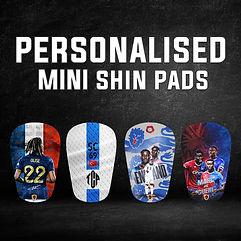 Personalised mini shin pads
