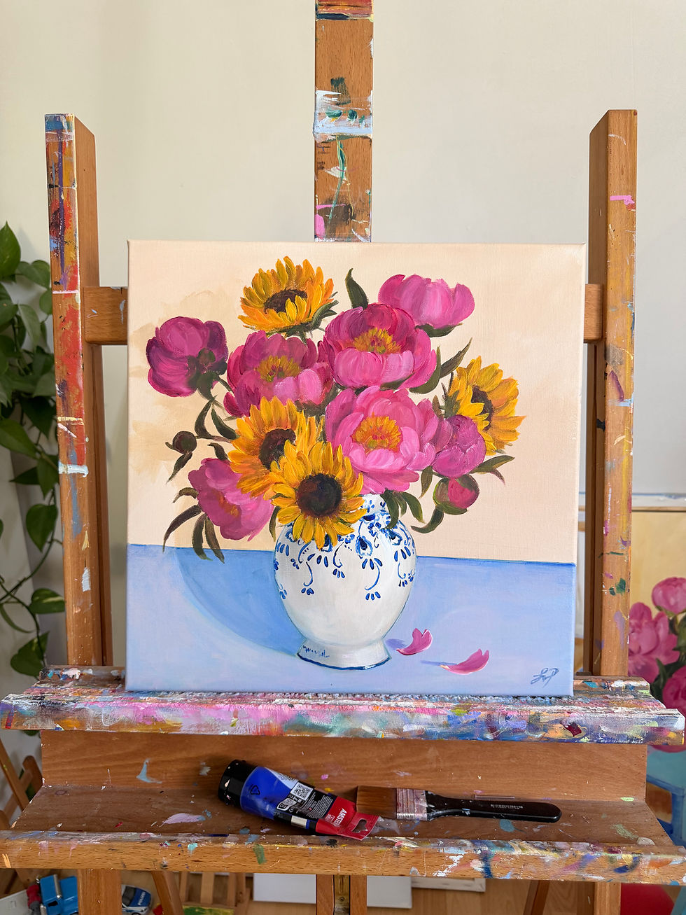 Thumbnail: Sunflowers & Peonies - Vase No. 57
