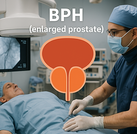 BPH prostatic artery embolization PAE diagram