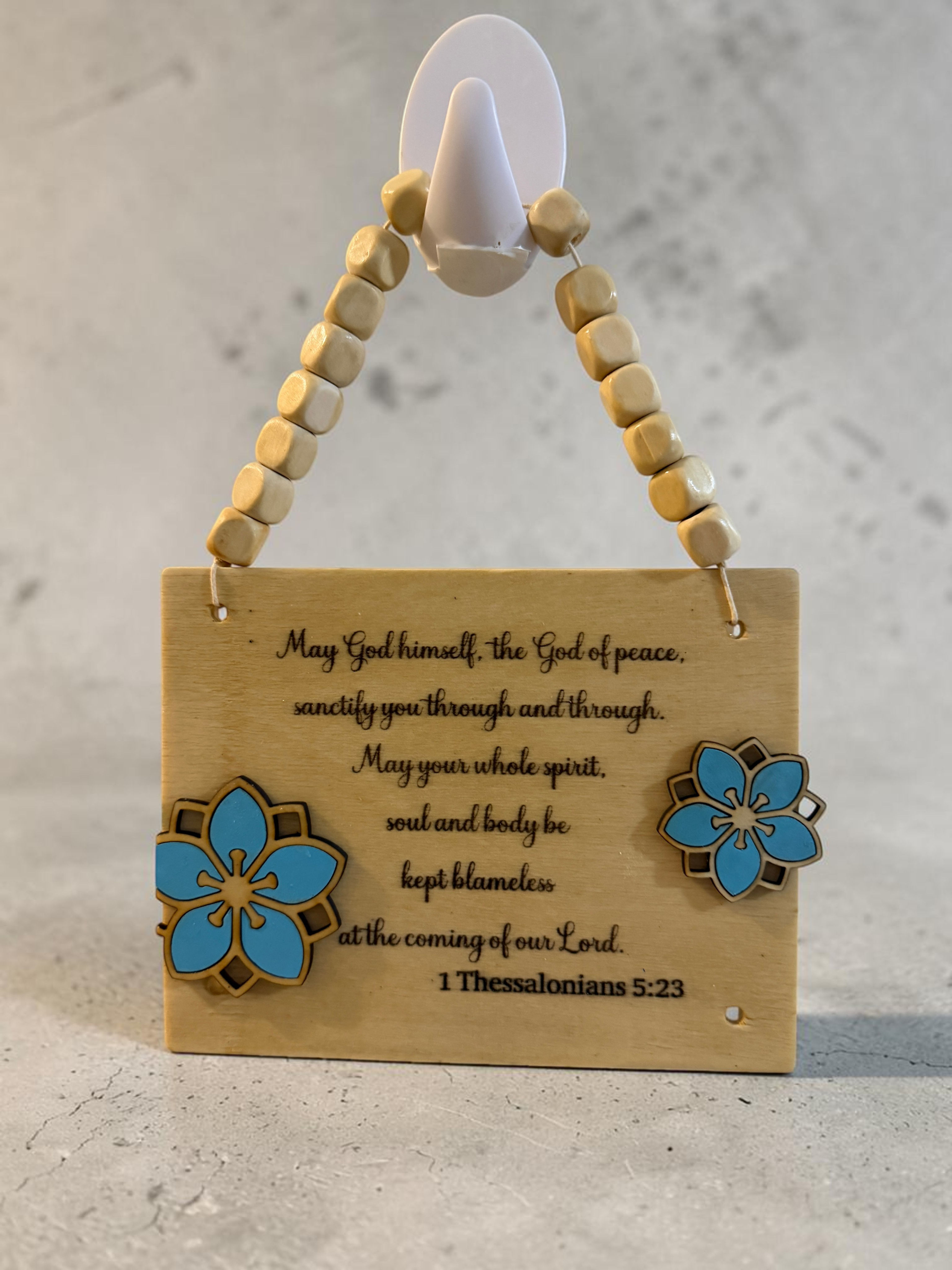 Any Bible verse can be added to this plaque. Made from birch wood