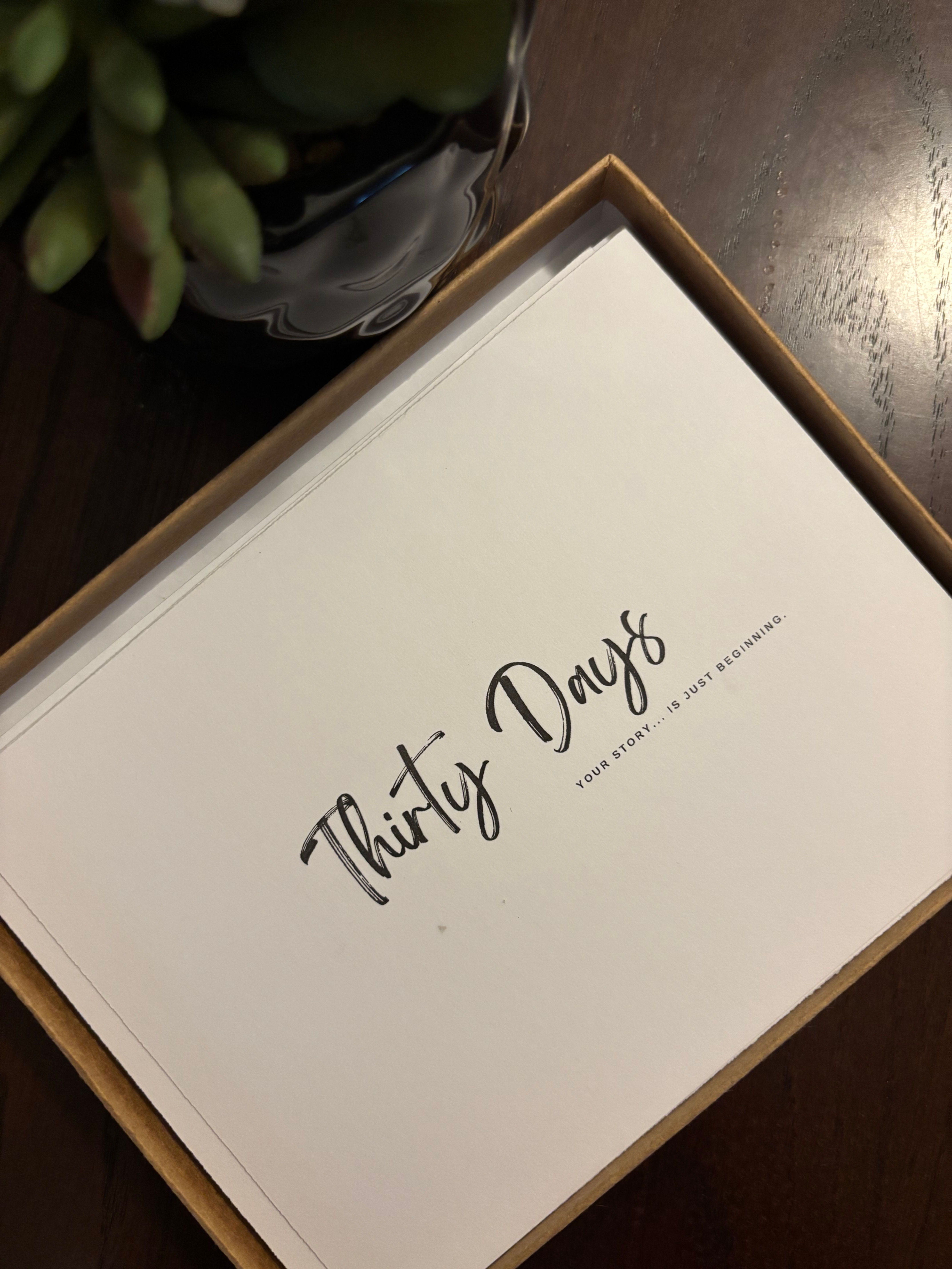 Sobriety Milestone Thirty Days - Single Card with Serenity Chip