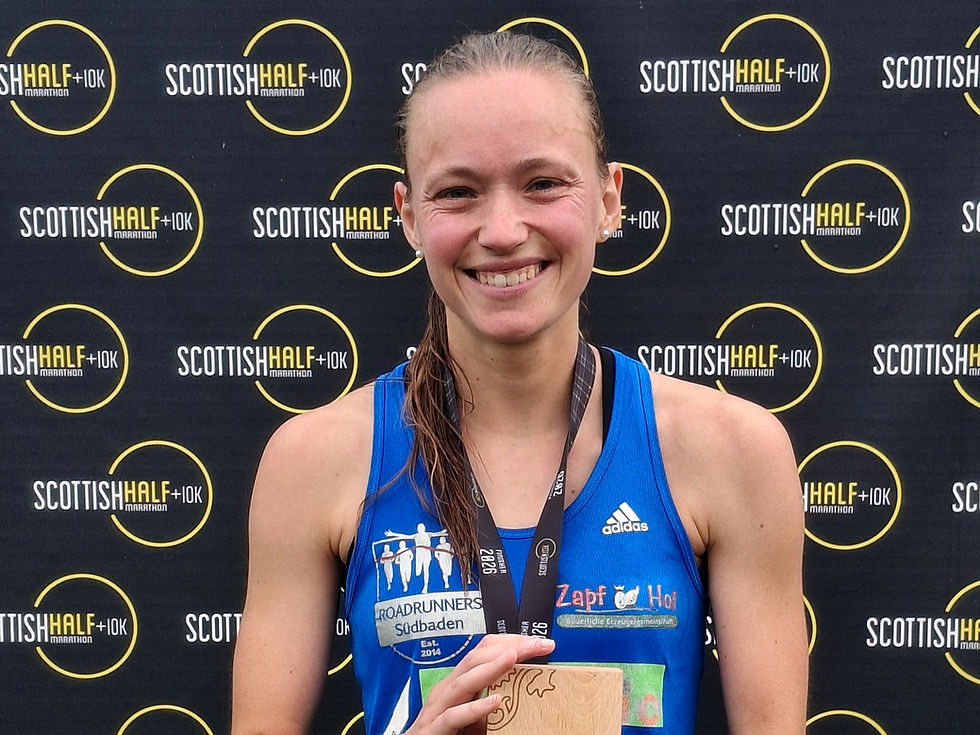 Natalie Wangler läuft beim Scottish 10K zum Rekordsieg