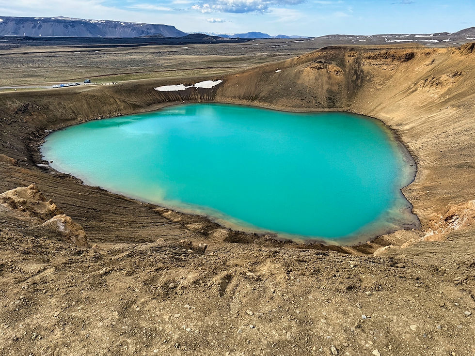 Krafla volcanic crater in the north