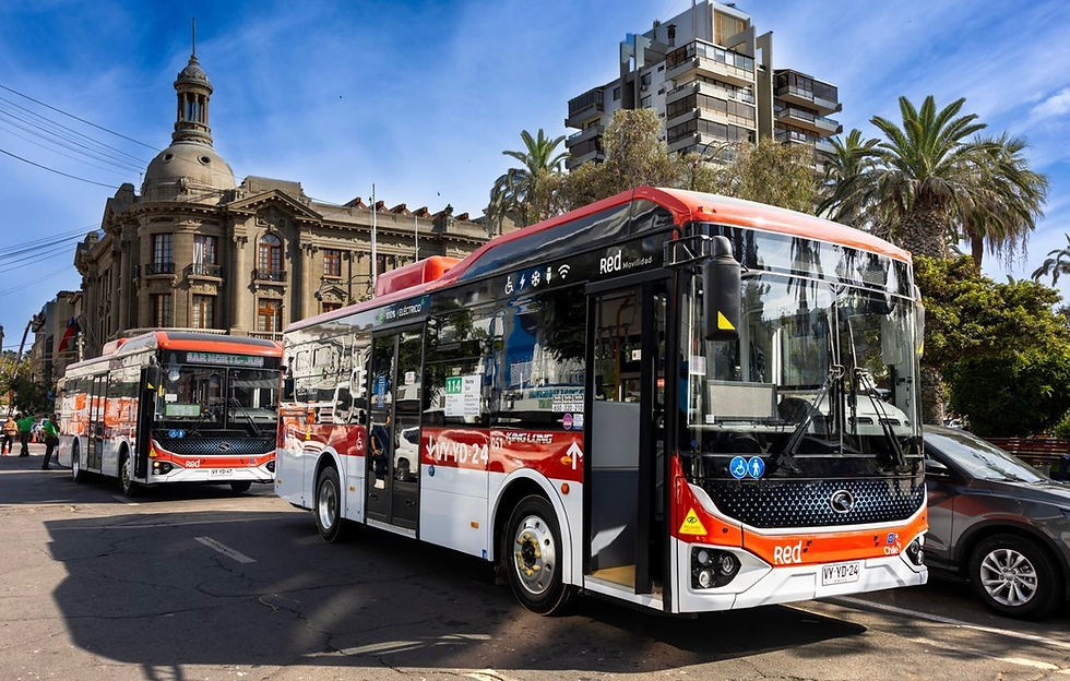 Siete buses eléctricos se incorporan a la línea 114 del transporte público de Antofagasta