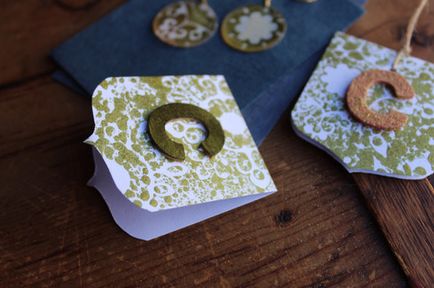 Christmas bauble cards