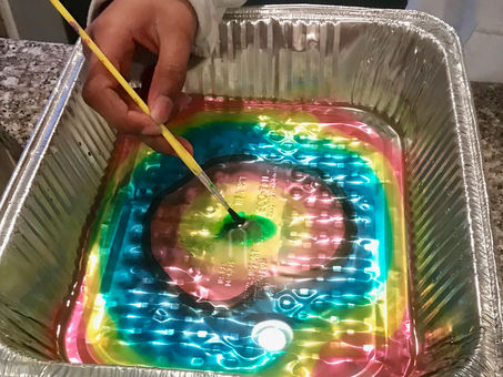 Engage in the meditative process of creating art with floating ink