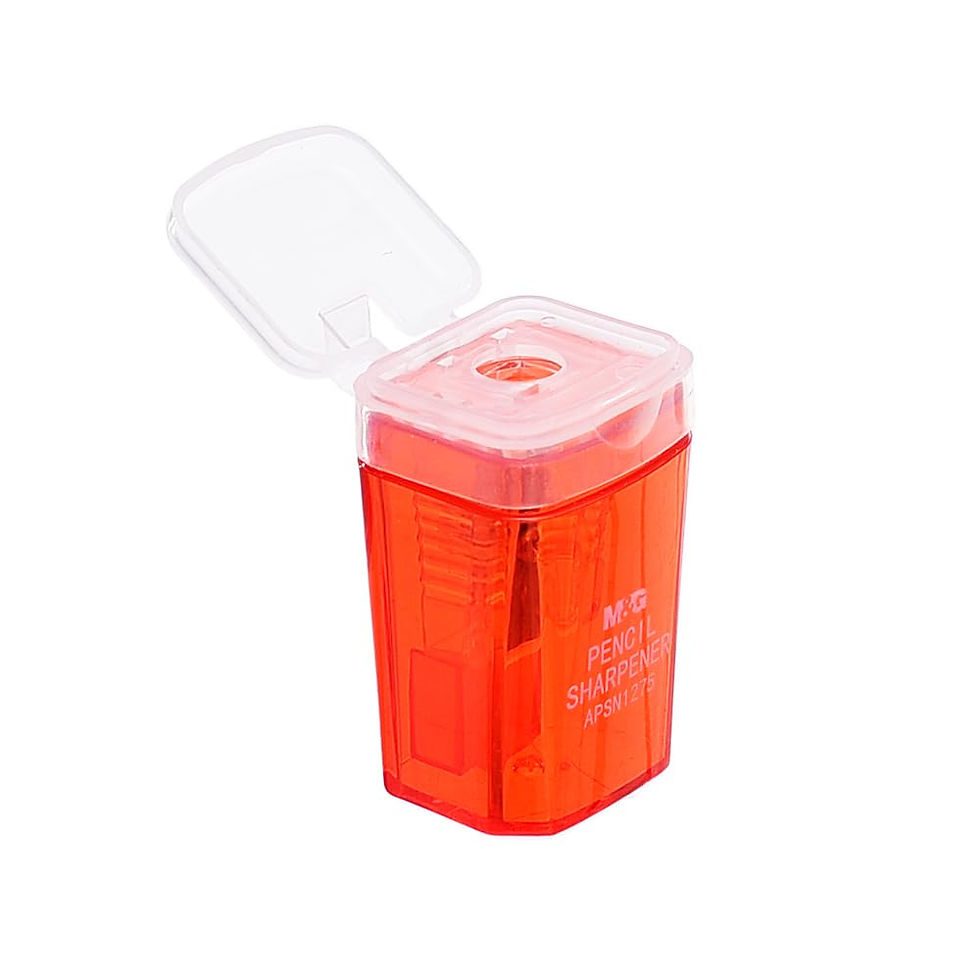 Thumbnail: Single Hole Storage Pencil Sharpener APSN1275 2-Pack, Red by M&G