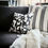 Thumbnail: TURILL Cushion, white/black, 40x40 cm by IKEA