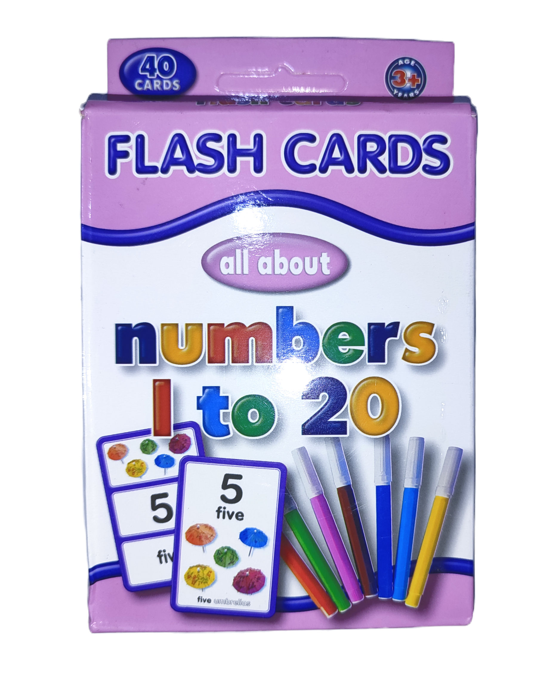Wilco Flash Cards, All About Numbers 1 to 20, 40 Cards