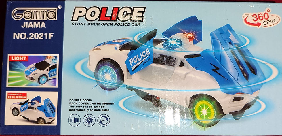 Thumbnail: Police Stunt Door Open Police Car, 360 Degree Spin