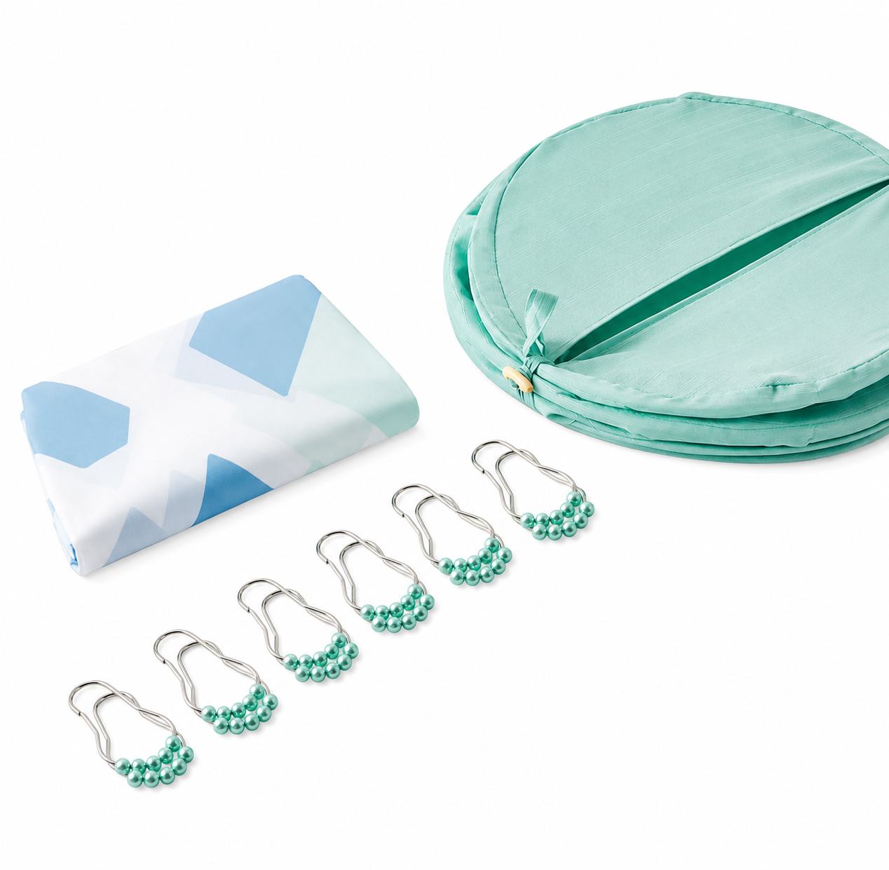 Bathroom Gift Set 14-Piece, Solid Colour Shapes by Noon East
