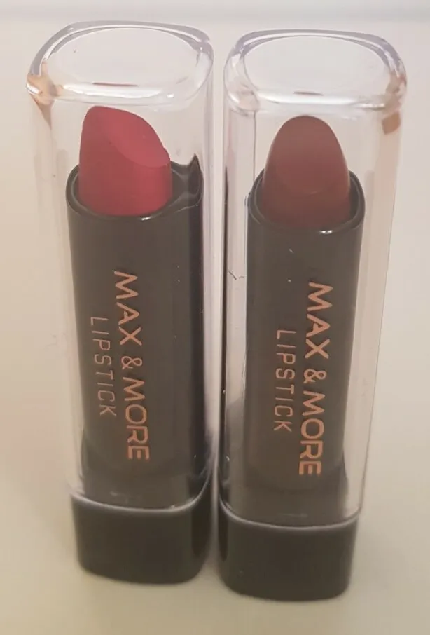 Thumbnail: Max And More Lipstick 2 Pack - Cranberry and Matte Rose Red