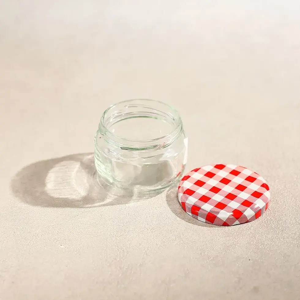 Thumbnail: Glass Jar 140 ml Metal Lid by Danube Home