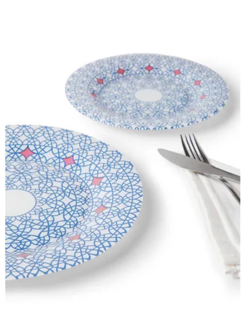 Thumbnail: 12-Piece Sudo Glass Dinnerware Set - Serves 4, Karima by Noon