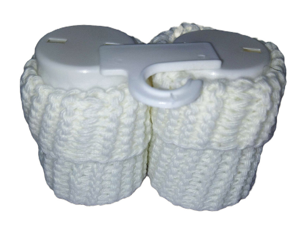 Thumbnail: Baby Wow Bootie Knitted Shoe Socks, Ivory