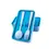 Thumbnail: Double Layer Bento Box 1000ml, Blue