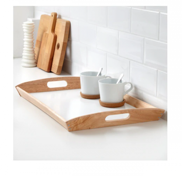 Thumbnail: KLACK Rubberwood Tray by IKEA