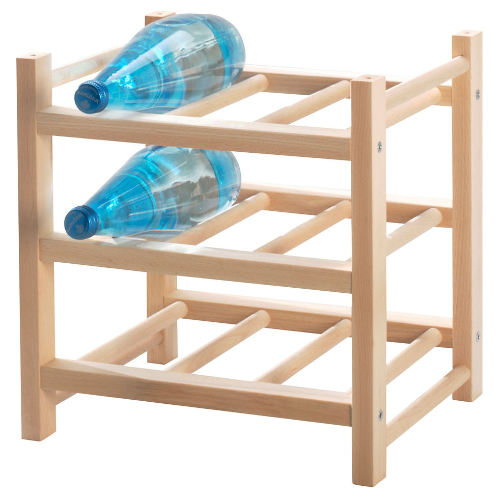 HUTTEN 9-bottle Wine/ Bottle Rack, Solid Wood by IKEA