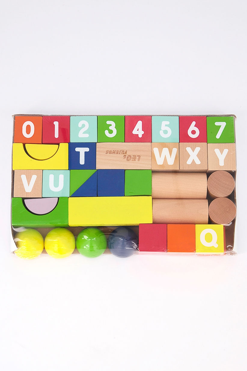 Thumbnail: Count and Spell Block Set, 50-Pieces 12-Months+ by Leo & Friends