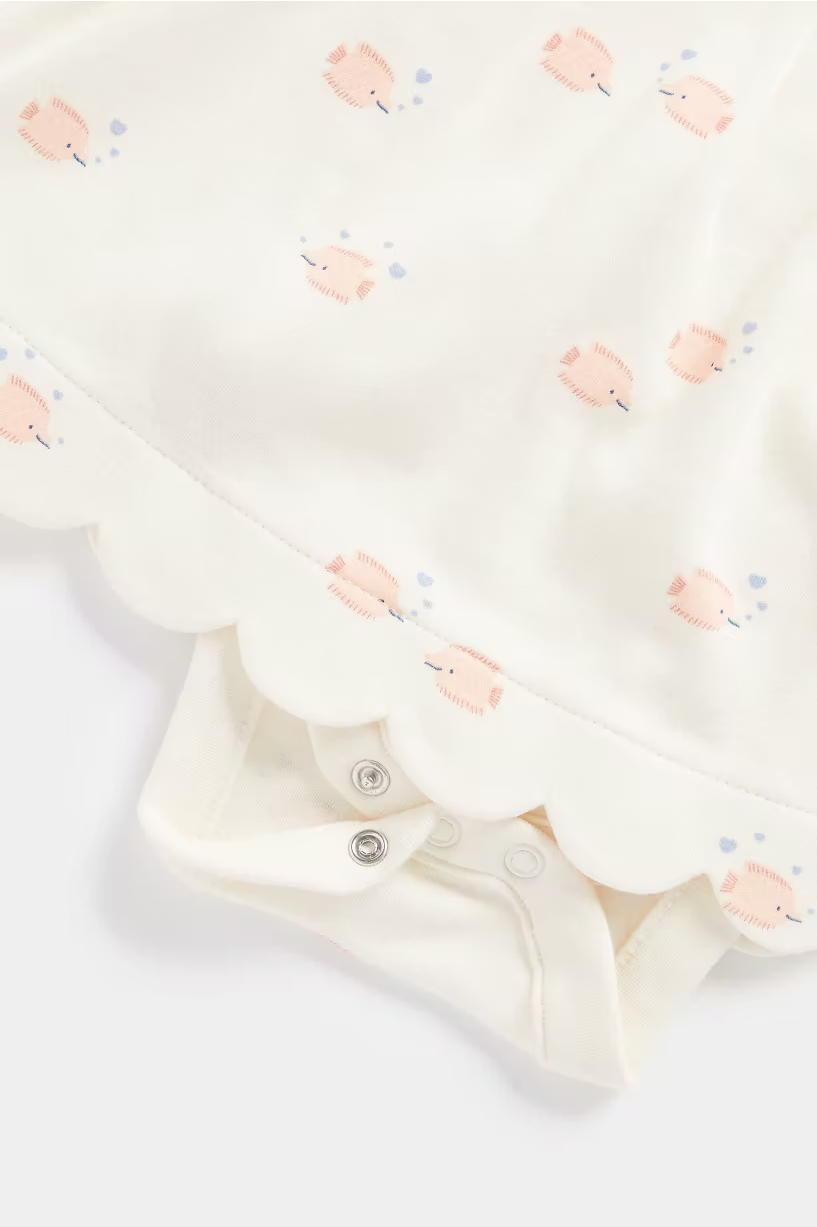 Thumbnail: Baby Girl Seashell Cove Romper Dress by Mothercare