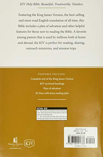 Thumbnail: KJV Holy Bible: Beautiful. Trustworthy. Timeless, Comfort Print: Paperback