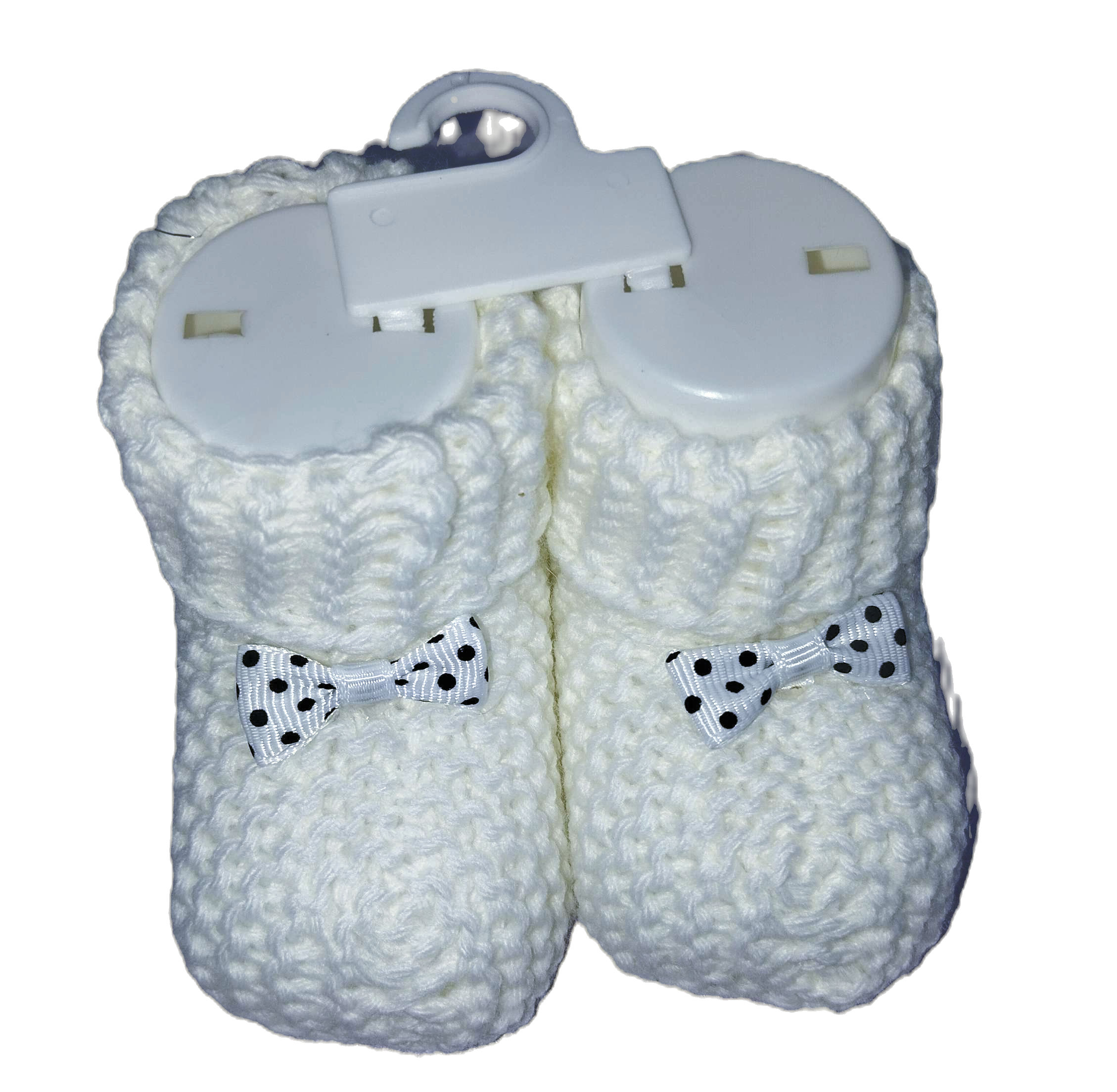 Baby Wow Bootie Knitted Shoe Socks, Ivory