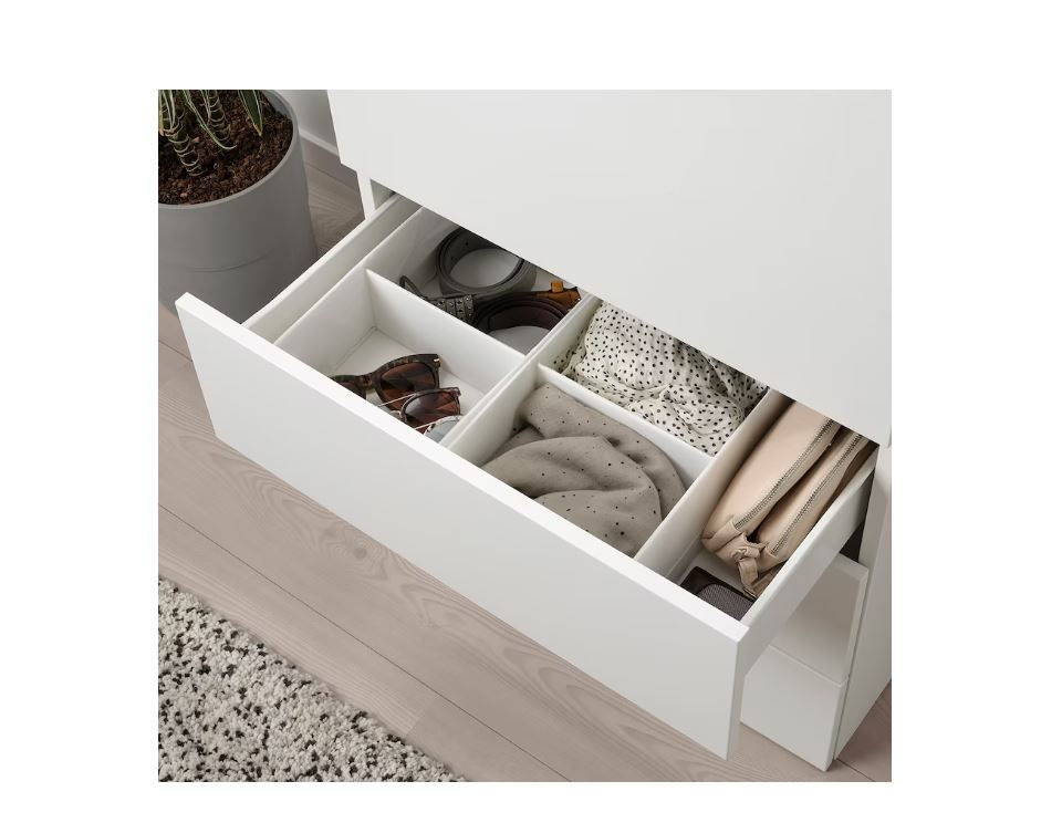 Thumbnail: STUK Box with Compartments 20x34x10 cm, White by IKEA