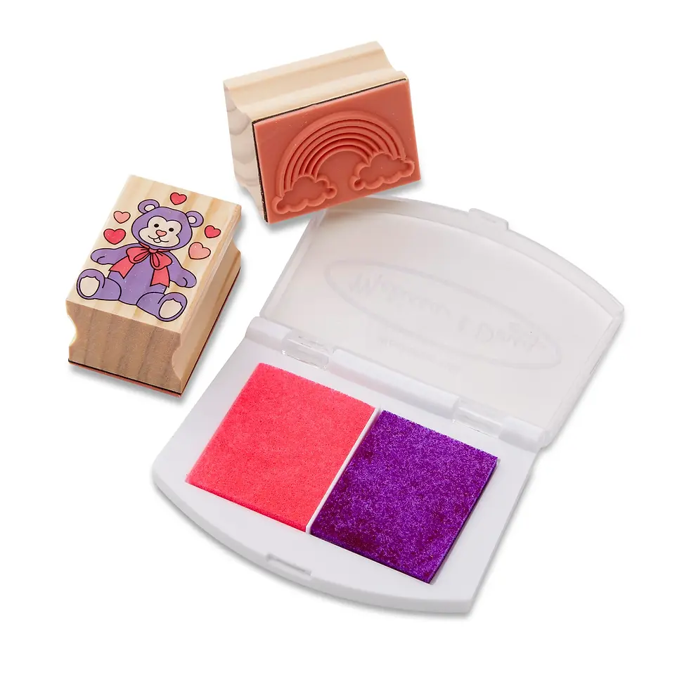 Thumbnail: Wooden Stamp Set - Friendship by Melissa & Doug